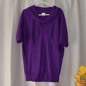 🧦USED Jaclyn Smith Purple Top XL